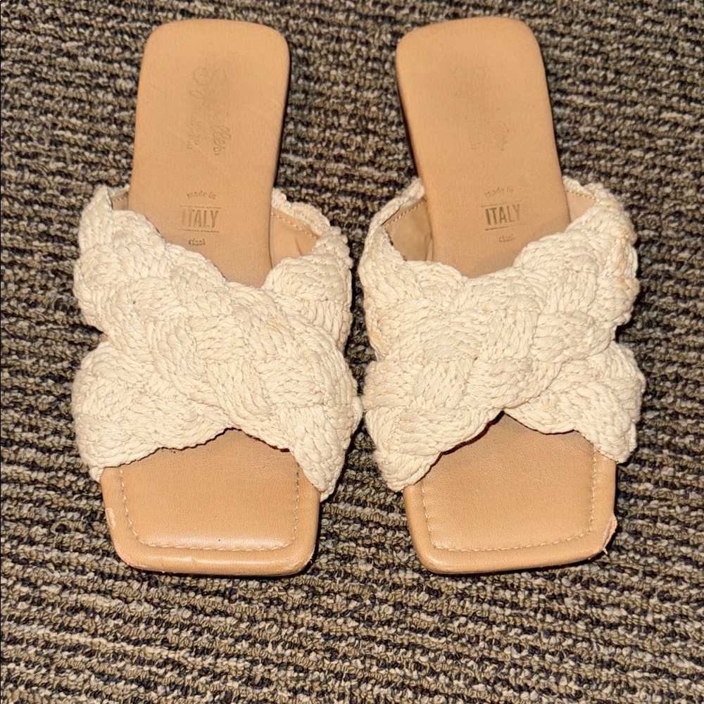 Seychelles Cream Braided Sandals